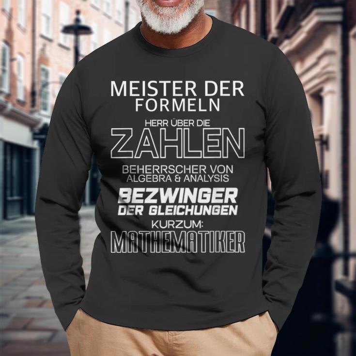 Mathematics Maths Sayings Langarmshirts Geschenke für alte Männer