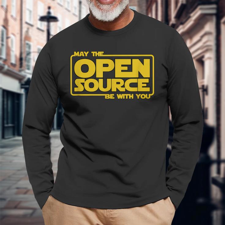 May Open Source Programming Devops Software Linux Java Langarmshirts Geschenke für alte Männer