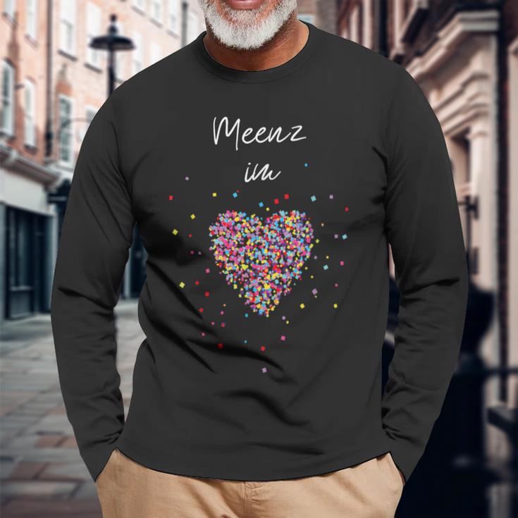 Meenz In Heart Carnival Fancy Dress 5Th Season Fancy Dress Mainz S Langarmshirts Geschenke für alte Männer