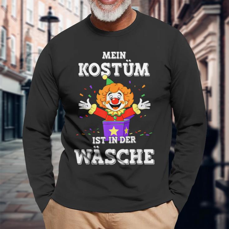 Mein Kostüm Ist In Der Wäsche Clown For Carnival Fancy Dress Langarmshirts Geschenke für alte Männer