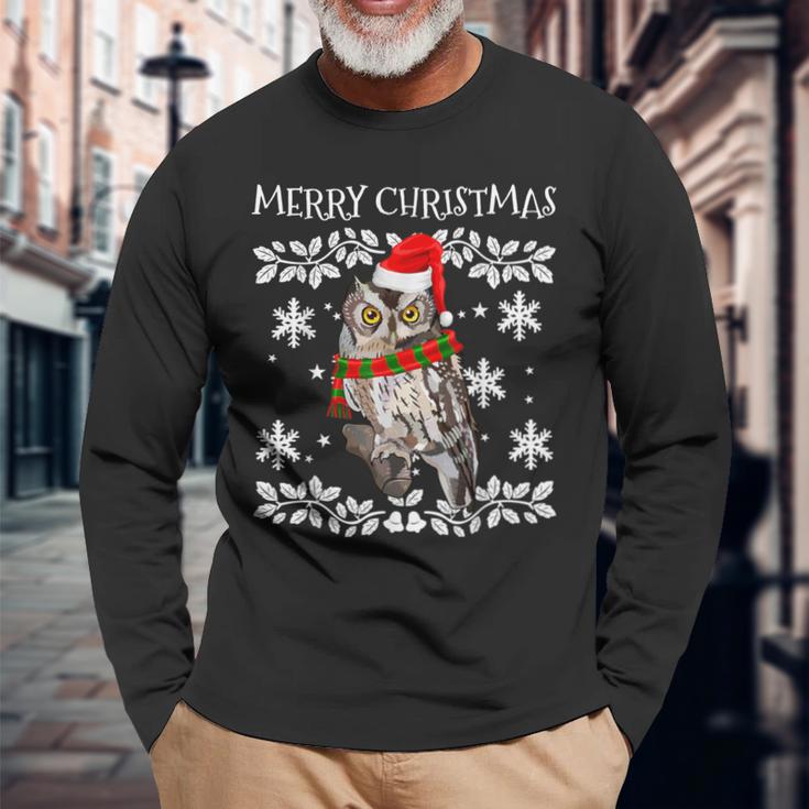 Merry Christmas Ornament Whiskered Screech-Owl Ugly Xmas Long Sleeve T-Shirt Gifts for Old Men Merry Christmas Ornament Whiskered Screech-Owl Ugly Xmas Long Sleeve T-Shirt Gifts for Old Men