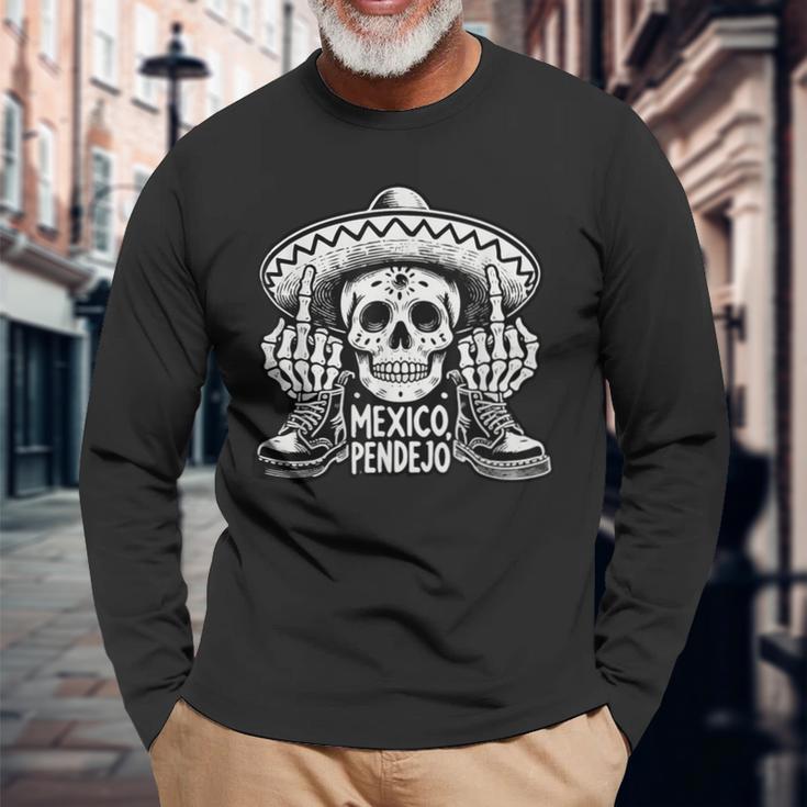 Mexico Pendejo Böhse Für Leben Langarmshirts Geschenke für alte Männer