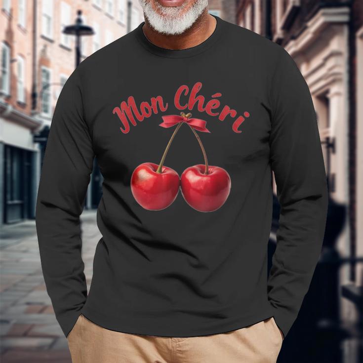 Mon Chéri French Expression Means My Favourite Langarmshirts Geschenke für alte Männer