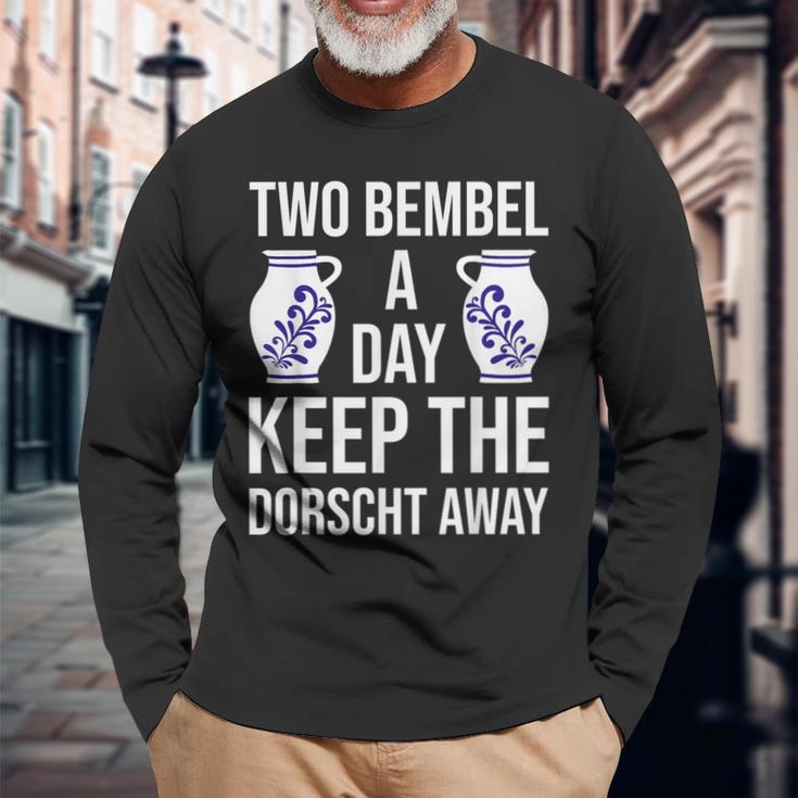 Mostkrug Abbelwoi Jug Bembel Frankfurt Äppler Langarmshirts Geschenke für alte Männer