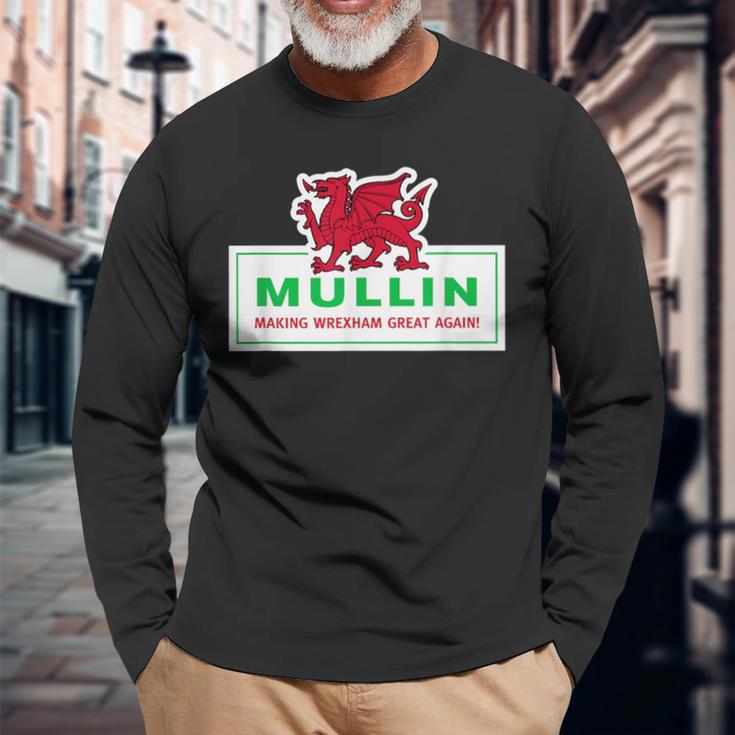 Mullin Makes Wrexham Great Again Langarmshirts Geschenke für alte Männer