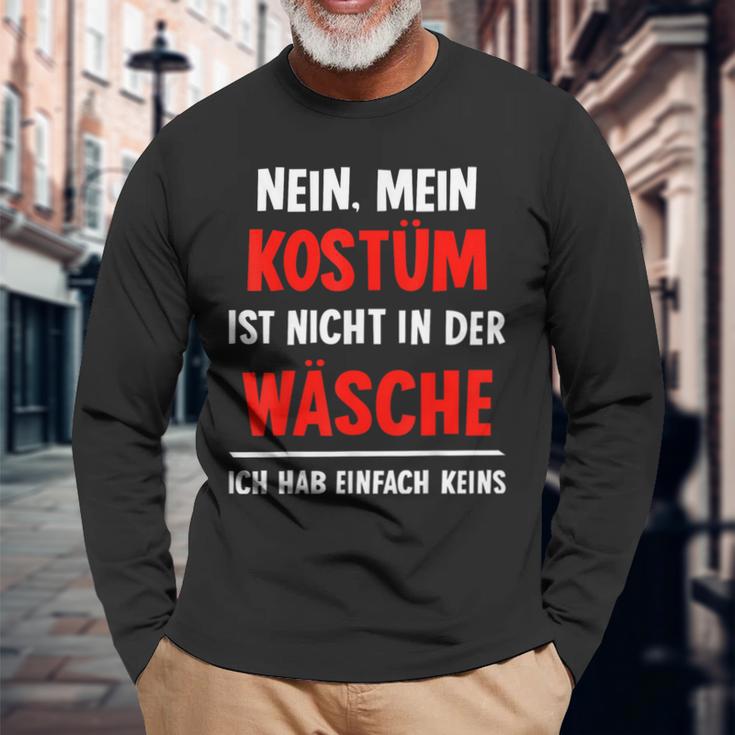 Nein Kostüm Nicht In Der Wäsche Hab Keins Carnival Langarmshirts Geschenke für alte Männer