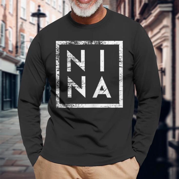 Nina Minimalism Langarmshirts Geschenke für alte Männer