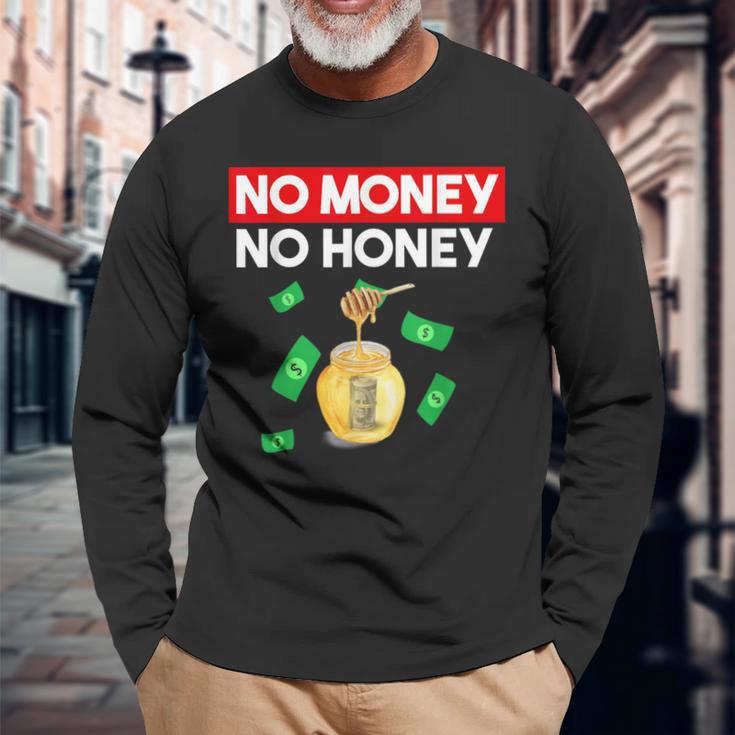 No Money No Honey Saying Pattaya Thailand Langarmshirts Geschenke für alte Männer