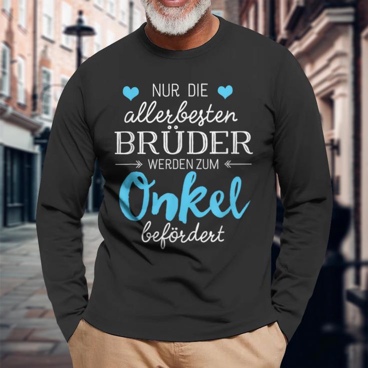 Nur Die Allerbeste Brüder Werden Zum Unkel Langarmshirts Geschenke für alte Männer