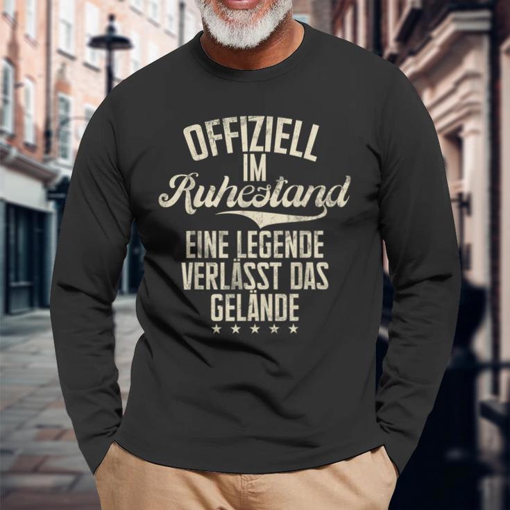 Offiziel Im Ruhestand Eine Legendeerlässt Das Gelände Langarmshirts Geschenke für alte Männer