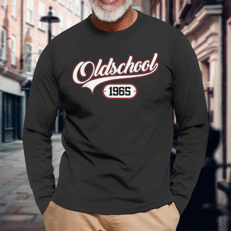 Oldschool 1965Intage Birthday Langarmshirts Geschenke für alte Männer