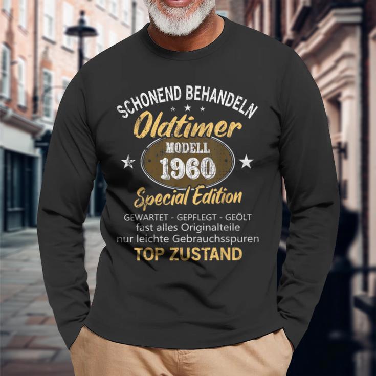 Oldtimer Baujahr 1960 Geborenintage 1960 Birthday S Langarmshirts Geschenke für alte Männer