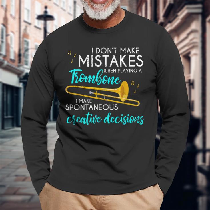 Orchestra Musician Trombone Langarmshirts Geschenke für alte Männer