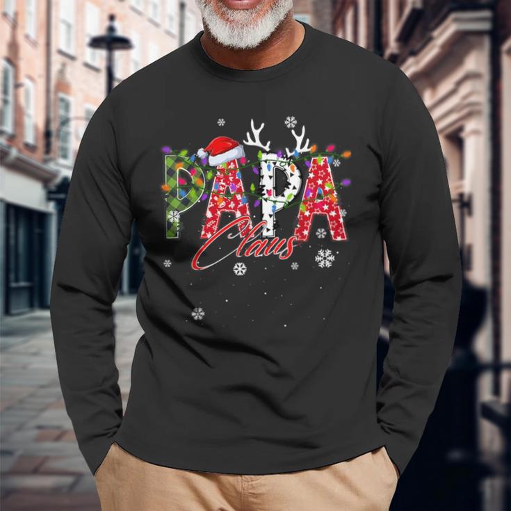 Papa Claus Family Matching Group Ugly Christmas Jumper Langarmshirts Geschenke für alte Männer