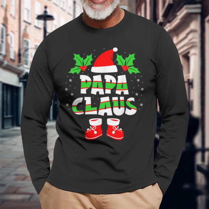 Papa Claus Outfit Christmas Family Christmas Langarmshirts Geschenke für alte Männer