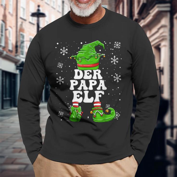 Papa Elf Father Elf Christmas Langarmshirts Geschenke für alte Männer