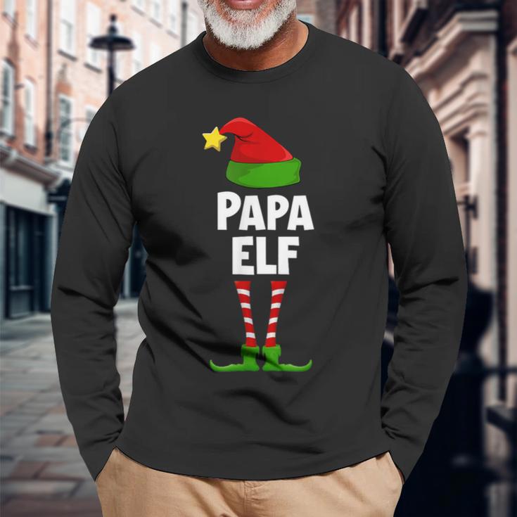 Papa Elf Partner Look Family Elves Outfit Xmas Christmas Langarmshirts Geschenke für alte Männer