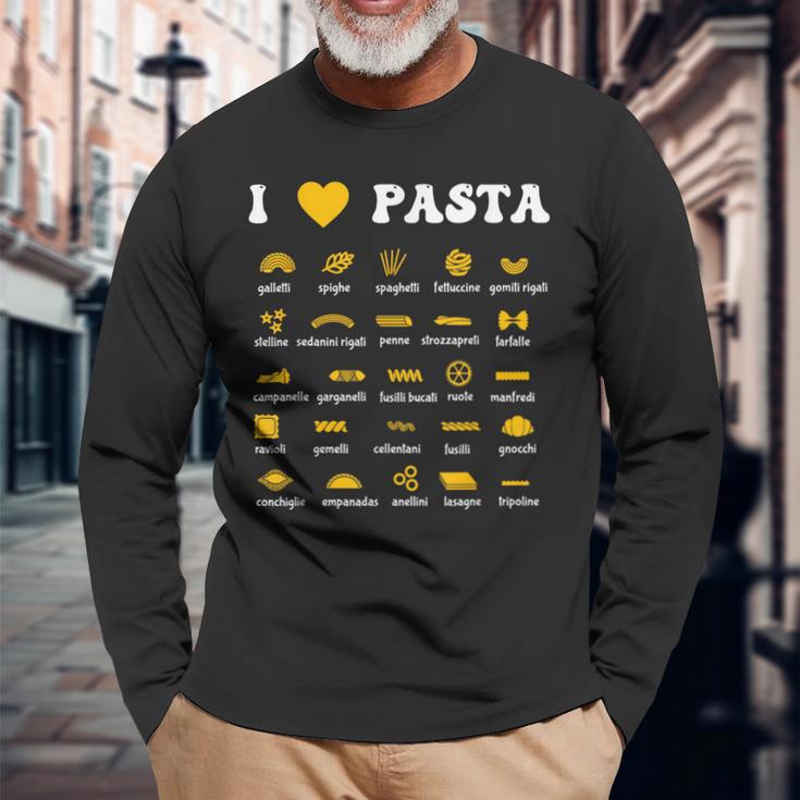 Pastaarieties Spaghetti Noodles Italy Pasta S Langarmshirts Geschenke für alte Männer