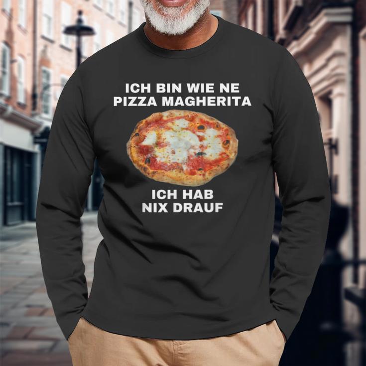 Pizza Margherita Langarmshirts Geschenke für alte Männer