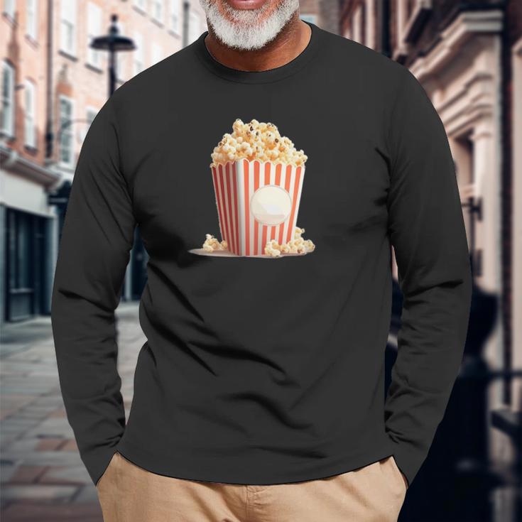 Popcorn Food For Cinema And Popcorn Machine Lovers Langarmshirts Geschenke für alte Männer