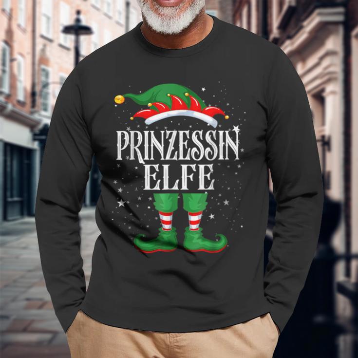 Princess Elf Outfit Christmas Family Christmas Langarmshirts Geschenke für alte Männer