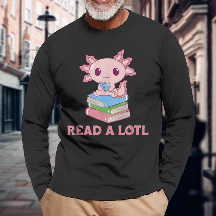 Read A Lotl Like An Axolotl Cute Books Axolotl Langarmshirts Geschenke für alte Männer