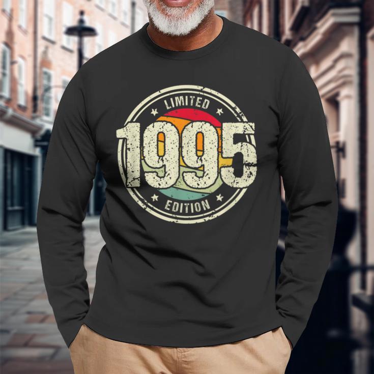 Retro 27 Yearsintage 1995 Limited Edition 27Th Birthday S Langarmshirts Geschenke für alte Männer