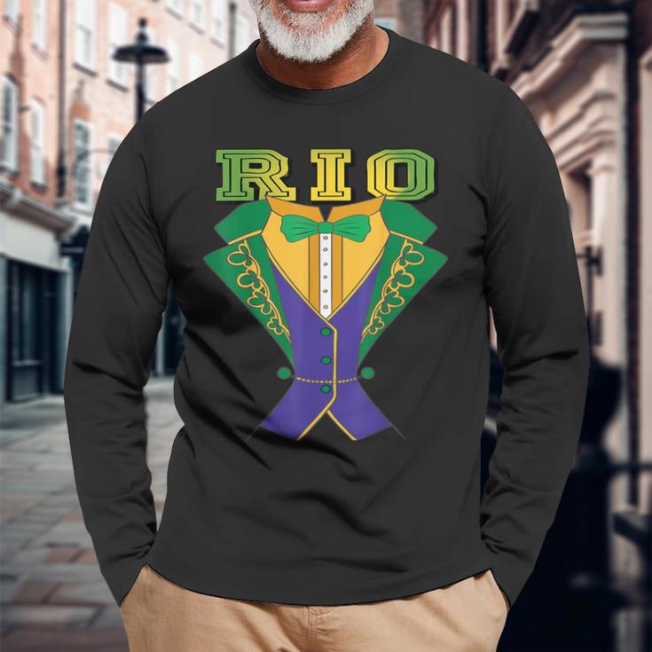 Rio Carnival Costume Brazil Rio De Janeiro Souvenir Langarmshirts Geschenke für alte Männer