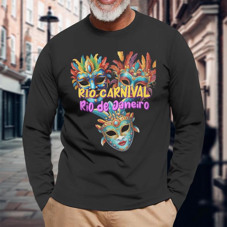 Rio Carnival Rio De Janeiro Brazil Circus Costume Langarmshirts Geschenke für alte Männer