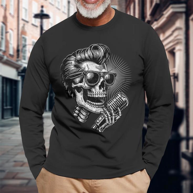 Rockabilly Herren Langarmshirts Geschenke für alte Männer