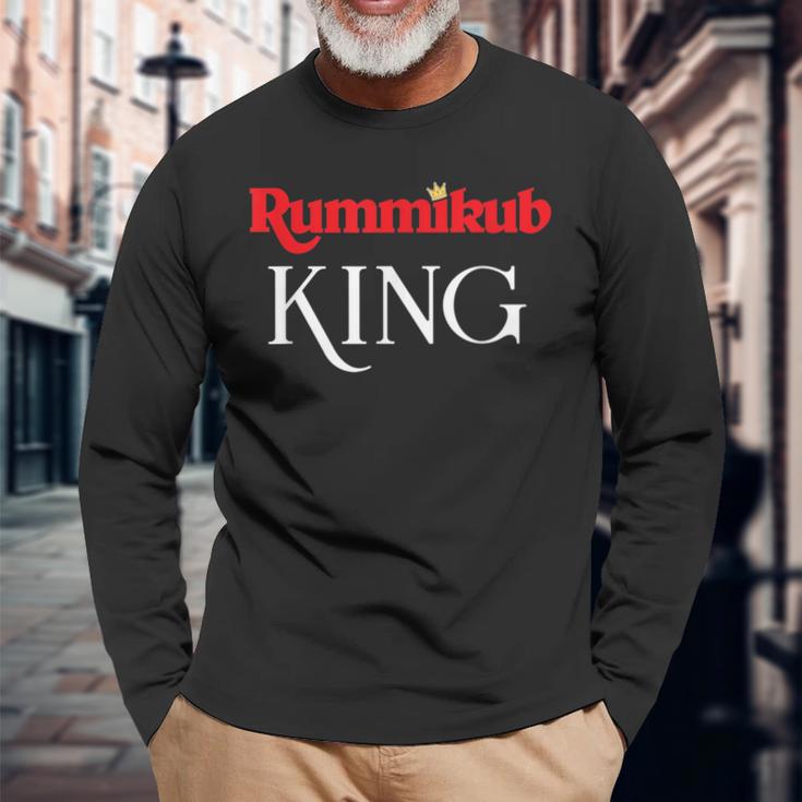 Rummikub King Logo With Royal Crown Langarmshirts Geschenke für alte Männer