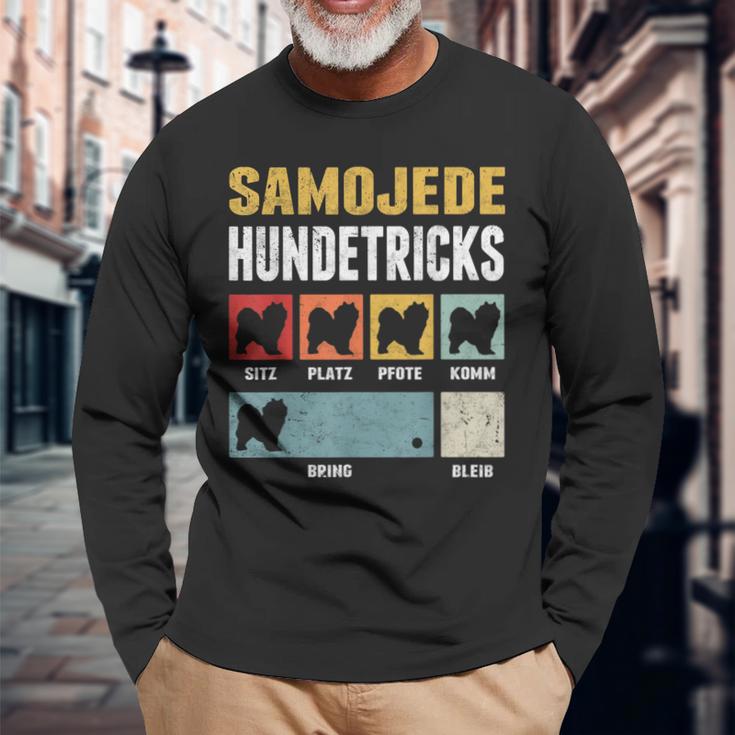 Samoje Dog Tricks Langarmshirts Geschenke für alte Männer