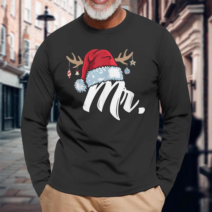 Santa Claus Hat Mr Partner Outfit For Christmas Langarmshirts Geschenke für alte Männer