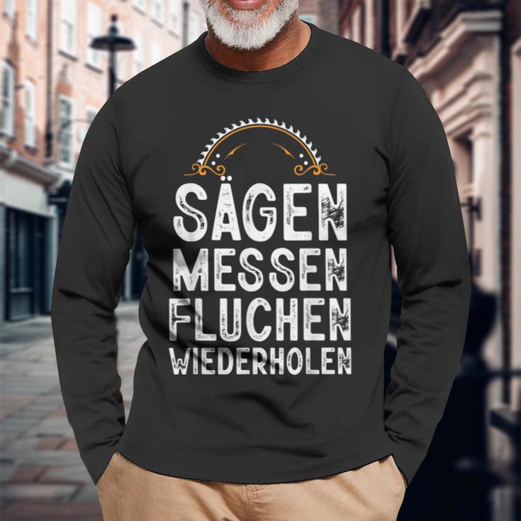 With Saws Trade Fairs Diy Craftsman Langarmshirts Geschenke für alte Männer