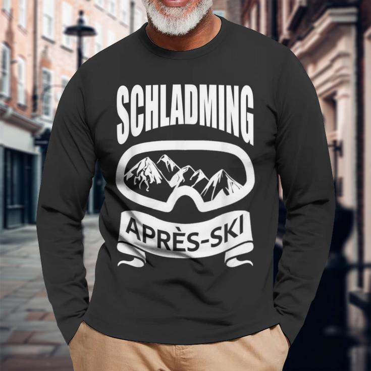 Schladming Apres Ski Holiday Skiers Apres-Ski Party Langarmshirts Geschenke für alte Männer