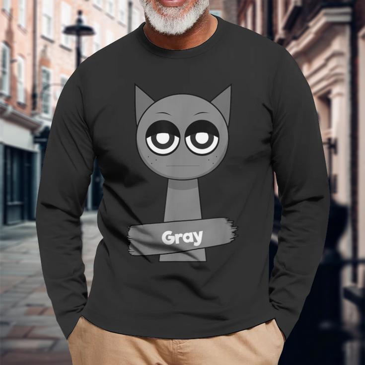 Sprunki Grey Langarmshirts Geschenke für alte Männer