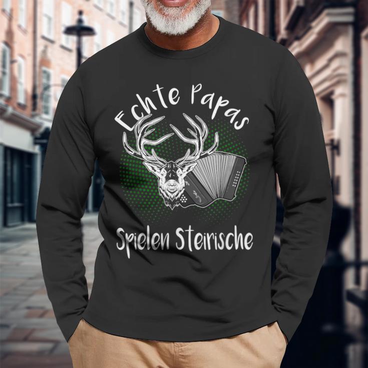 Steirische Harmonica Steirer Papa Langarmshirts Geschenke für alte Männer