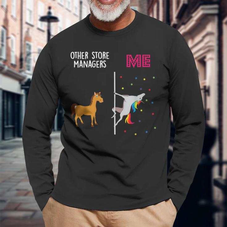 Store Manager Unicorn Others You Langarmshirts Geschenke für alte Männer