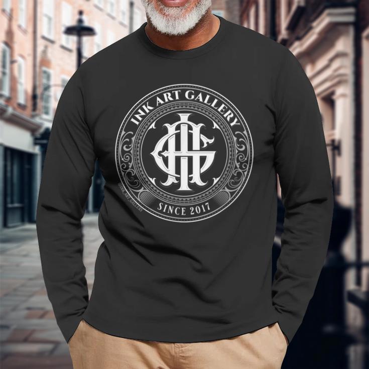 Tattoo Gallery Logo Langarmshirts Geschenke für alte Männer