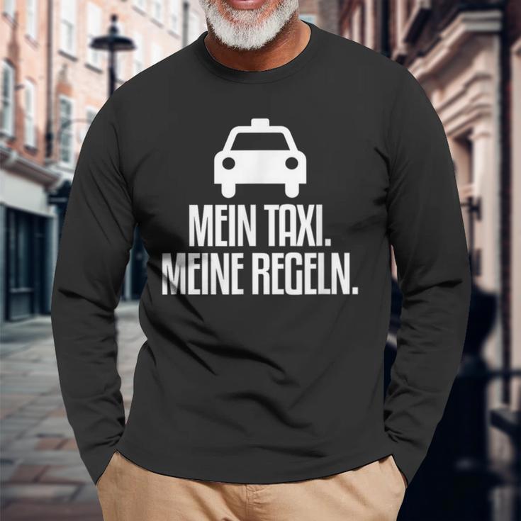 My Taxi My Rules Taxi Driver Langarmshirts Geschenke für alte Männer