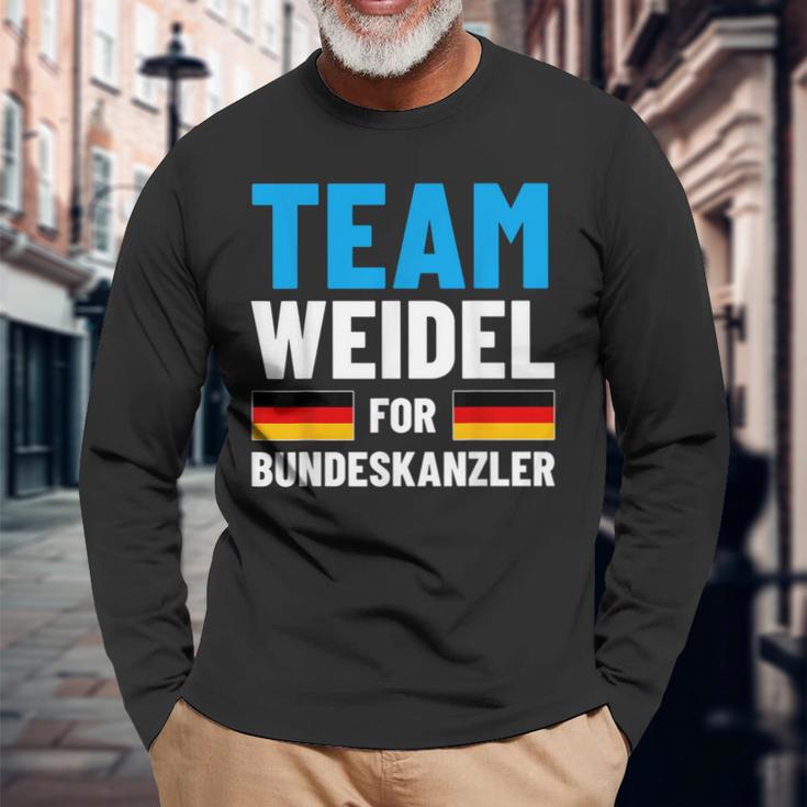 Team Alice Weidel For Bundeskanzler Langarmshirts Geschenke für alte Männer