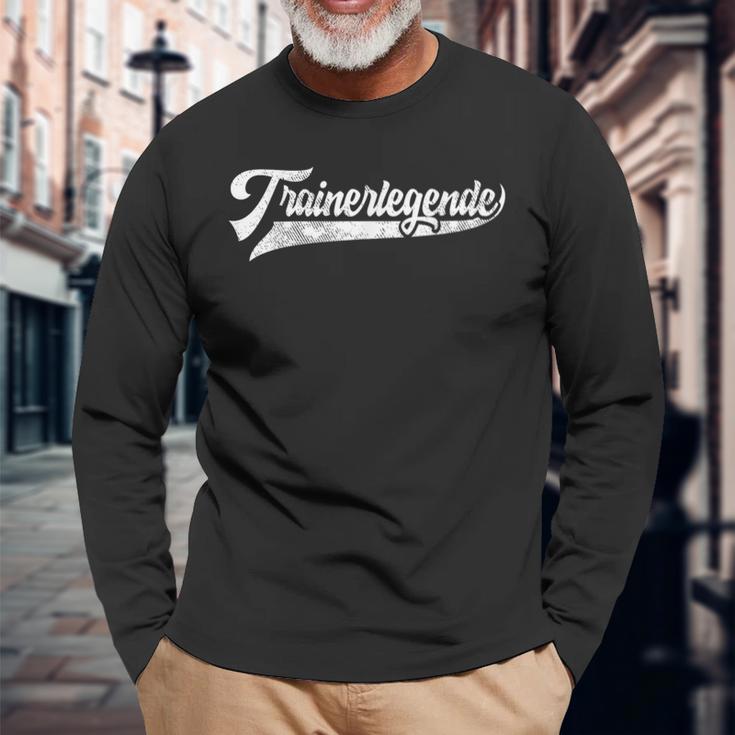 Trainer Legend Coach Trainer Football Handball Langarmshirts Geschenke für alte Männer