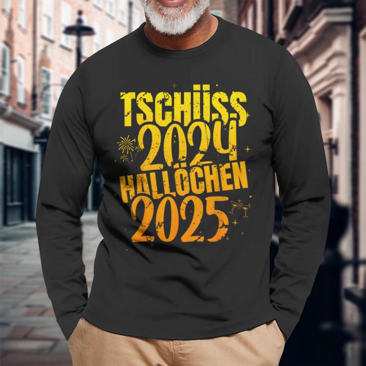 Tschüss 2024 Hallöchen 2025 New Year's Eve New Year Holidays Langarmshirts Geschenke für alte Männer