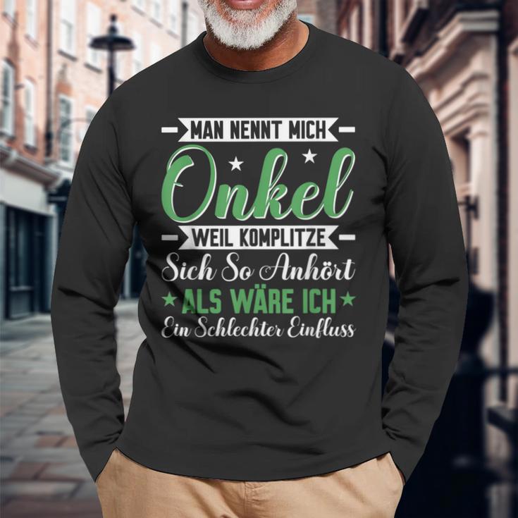 Uncle Komplitze Godfather Du Wirst Uncle Langarmshirts Geschenke für alte Männer