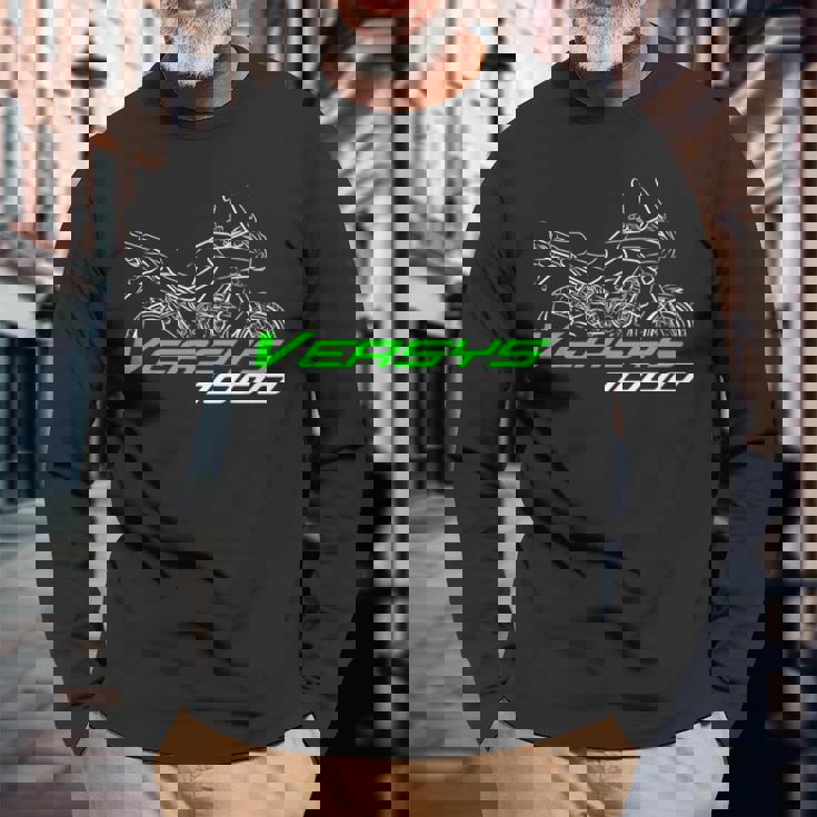 Versys 1000 2012-2014 Para Adv Riders Motocicleta Camiseta de manga larga Regalos para ancianos