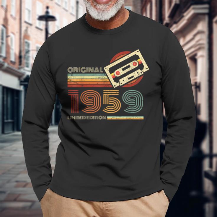 Vintage 1959 Retro Birthday 65Th Birthday Langarmshirts Geschenke für alte Männer