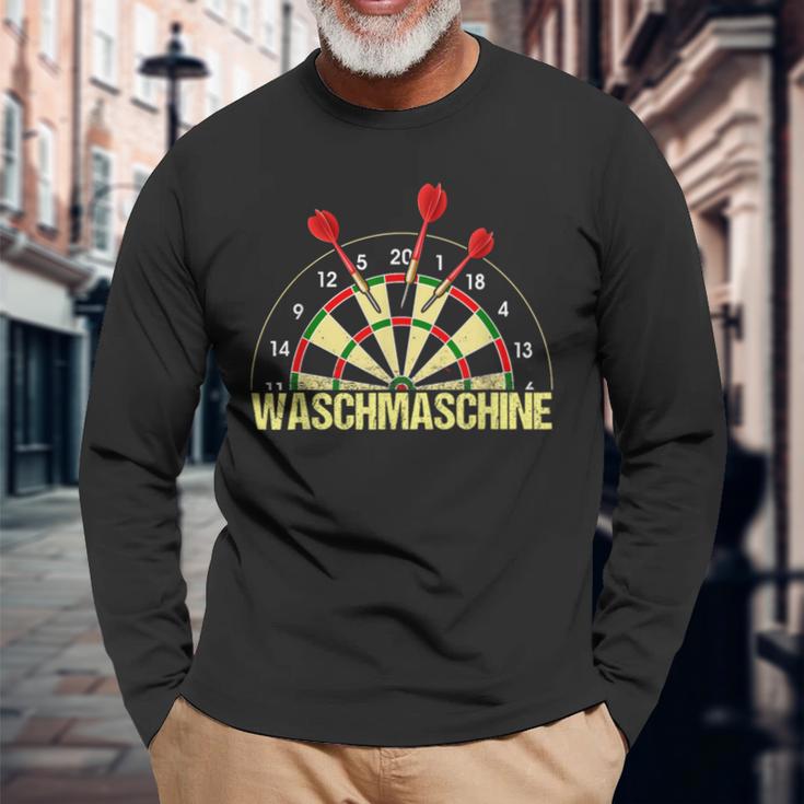 Washing Machine Darts Classic Dart Player Dart Game Dart Langarmshirts Geschenke für alte Männer