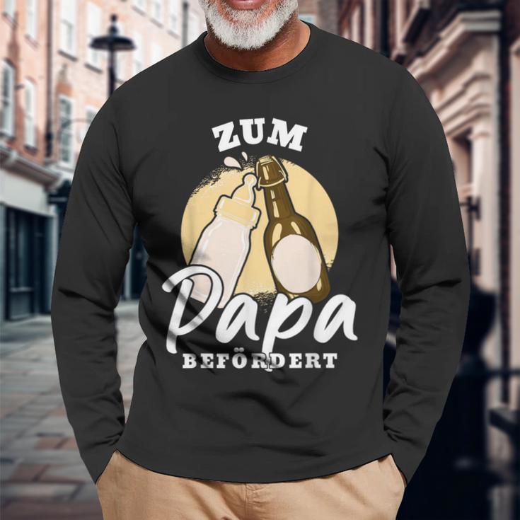 Zum Papa Beförders 2024 Bald Papa 2024 Langarmshirts Geschenke für alte Männer