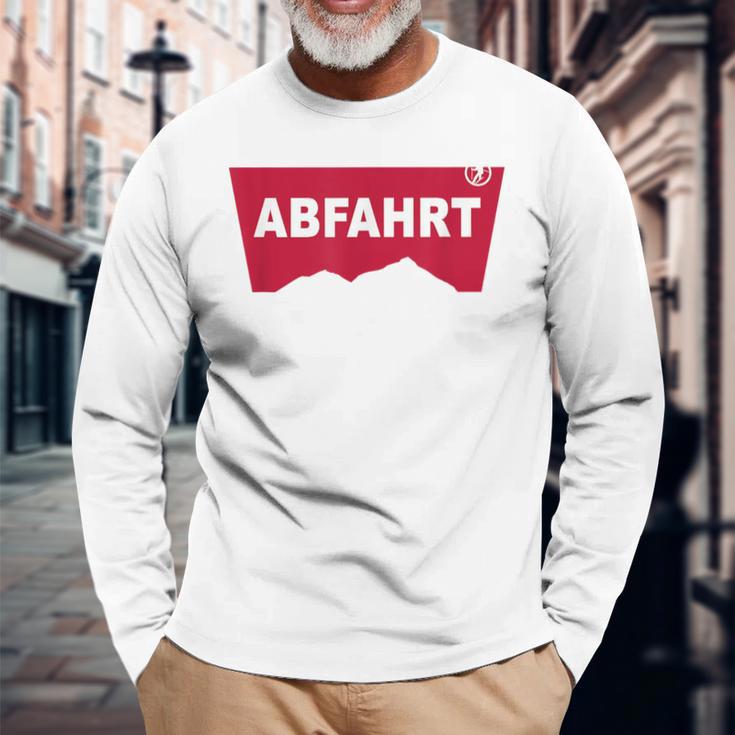 Abfahrt Lustiges Party Und Après-Ski Langarmshirts Geschenke für alte Männer