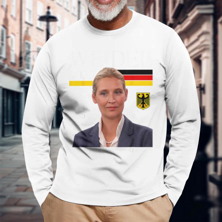 Alice Wird Gut Weidel 2025 Make Germany Great Again Blue Langarmshirts Geschenke für alte Männer